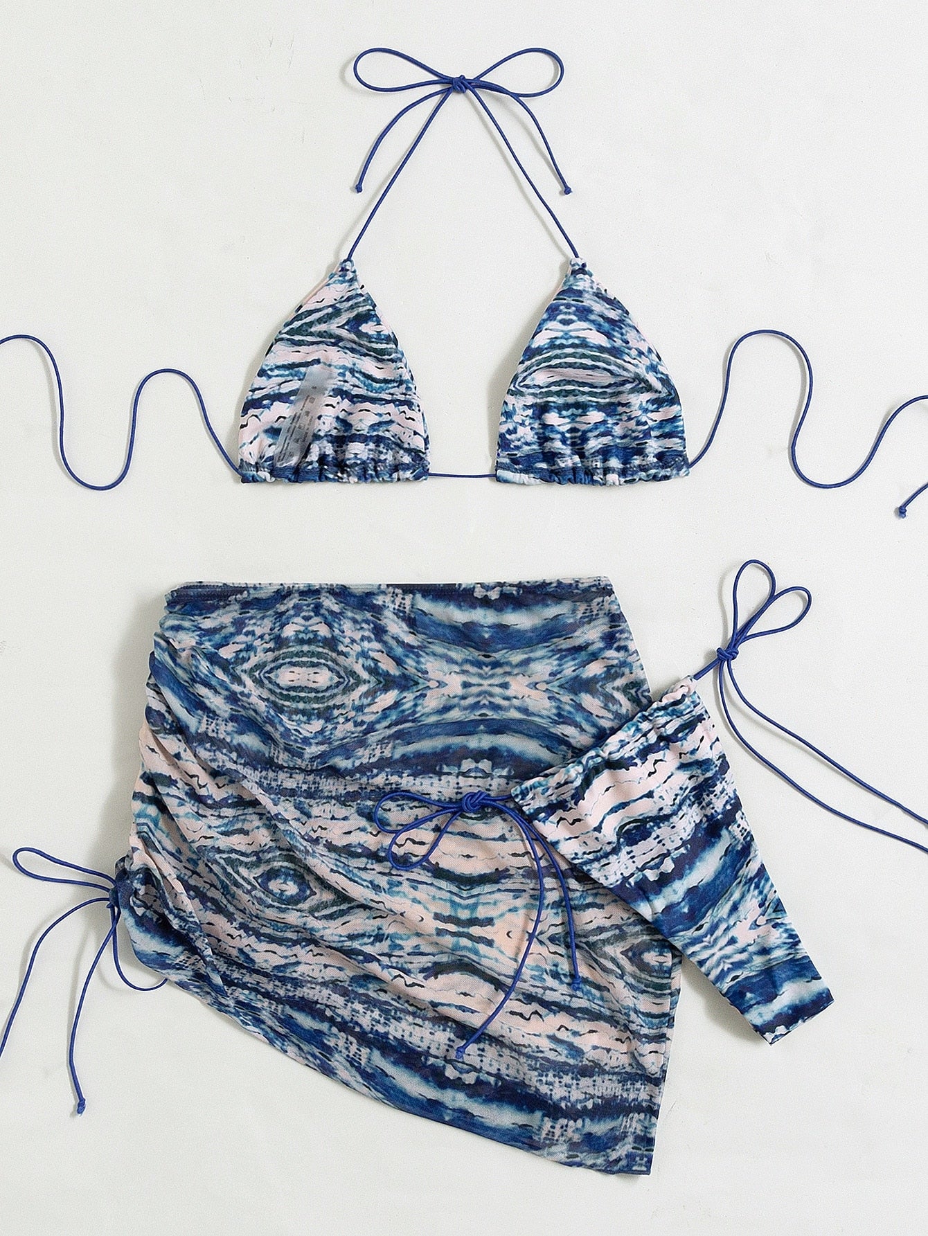 Blue Swirls Set - The Beach Bae