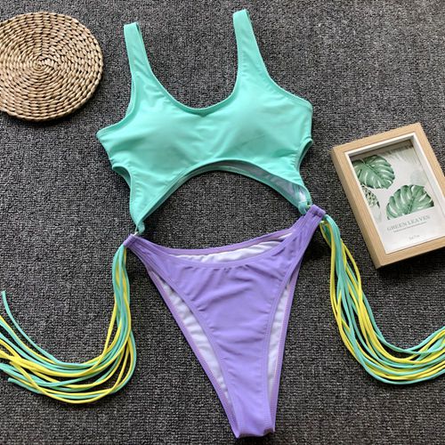 Two Tone One Piece - The Beach Bae