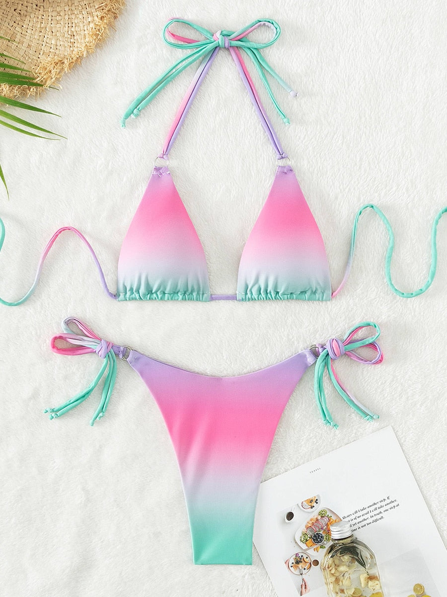 Sunsets Are A Vibe Bikini - The Beach Bae