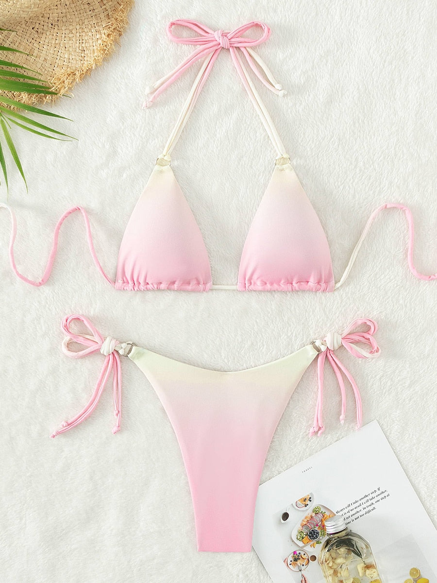 Sunsets Are A Vibe Bikini - The Beach Bae