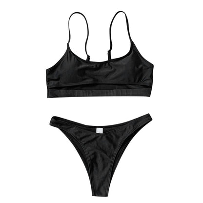 Sexy Black Hollow Out Bikini - The Beach Bae